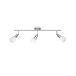 Sofia loftspot, jern/krom/hvid, længde 57 cm, 3-lys.