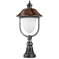 Sokkellampe 1157, sort/kobber