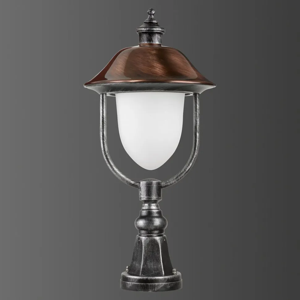 Sokkellampe 1157, sort/kobber