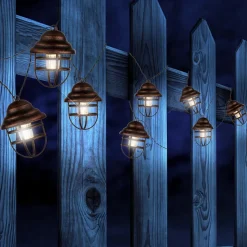 Solcelle lyskæde Lina med 8 lanterner