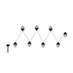 Solcelle lyskæde Lina med 8 lanterner