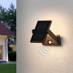 Solcelledrevet LED-udendørsvæglampe Valerian