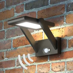 Solcelledrevet LED-udendørsvæglampe Valerian