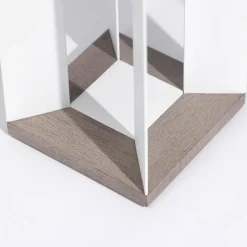 Solcellelanterne Teckalu, Duratek/hvid, 65,5 cm