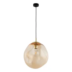 Sol-glaspendel, Ø 35 cm, sort/ravgylden