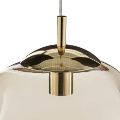 Sol-glaspendel, Ø 35 cm, sort/ravgylden