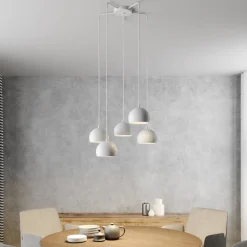 Sool-pendel, hvid, fem lys