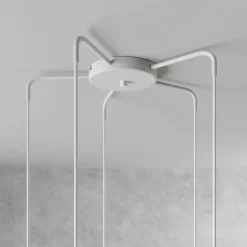 Sool-pendel, hvid, fem lys