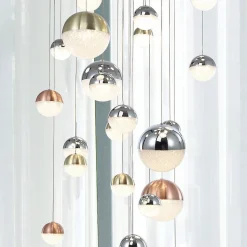 Sphere LED-pendellampe, flerfarvet, 27 lk., app