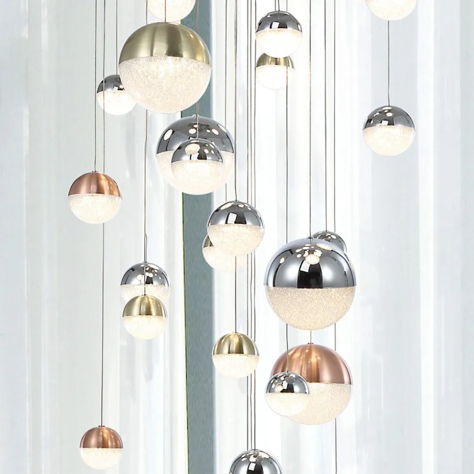 Sphere LED-pendellampe, flerfarvet, 27 lk., app