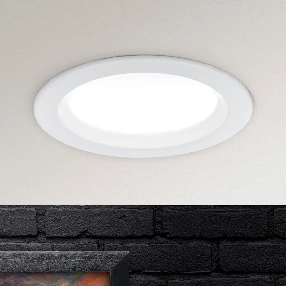 Spock LED-indbygningslampe Ø 9cm, hvid