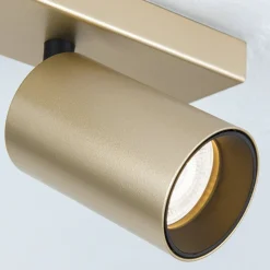 Spotlight Sean, 4 lyskilder, guldfarvet, metal, drejeligt monteret