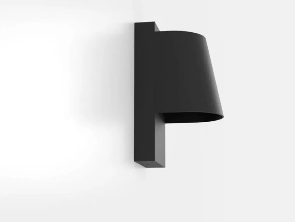 Stagnone udendørs LED-væglampe i sort