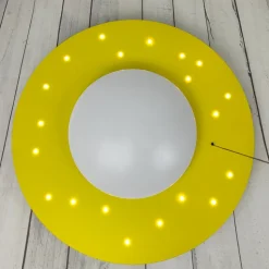 Starlight loftlampe med stjernehimmel, gul