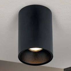 Starlight loftspot, rundt, sort