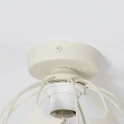 Stars loftlampe, sandfarvet, metal, Ø 21 cm