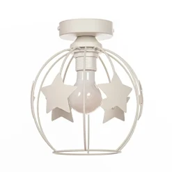 Stars loftlampe, sandfarvet, metal, Ø 21 cm