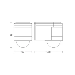 STEINEL bevægelsessensor IS 240 DUO hvid