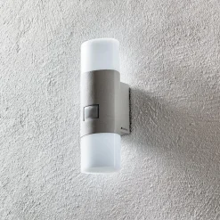 STEINEL L 910 S udendørs LED-væglampe, sensor sølv
