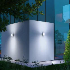 STEINEL L 835 SC Udendørs væglampe med sensor sølv