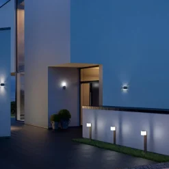 STEINEL L 835 SC Udendørs væglampe med sensor sølv