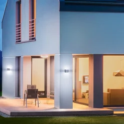 STEINEL L 835 SC Udendørs væglampe med sensor sølv