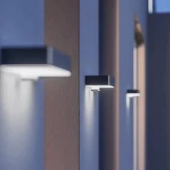 STEINEL LED-væglampe XSolar SOL-O S, antracit, sensor