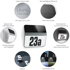 Steinel LH-N LED-husnummerlampe væglampe