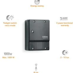STEINEL Nightmatic 2000 skumringskontakt, sort