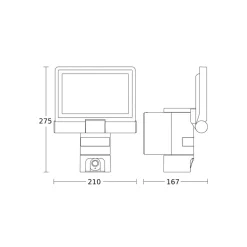 STEINEL XLED Cam 1 SC kameraspot, samtaleanlæg
