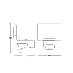 STEINEL XLED Home 2 S udendørsspot, sensor, hvidt