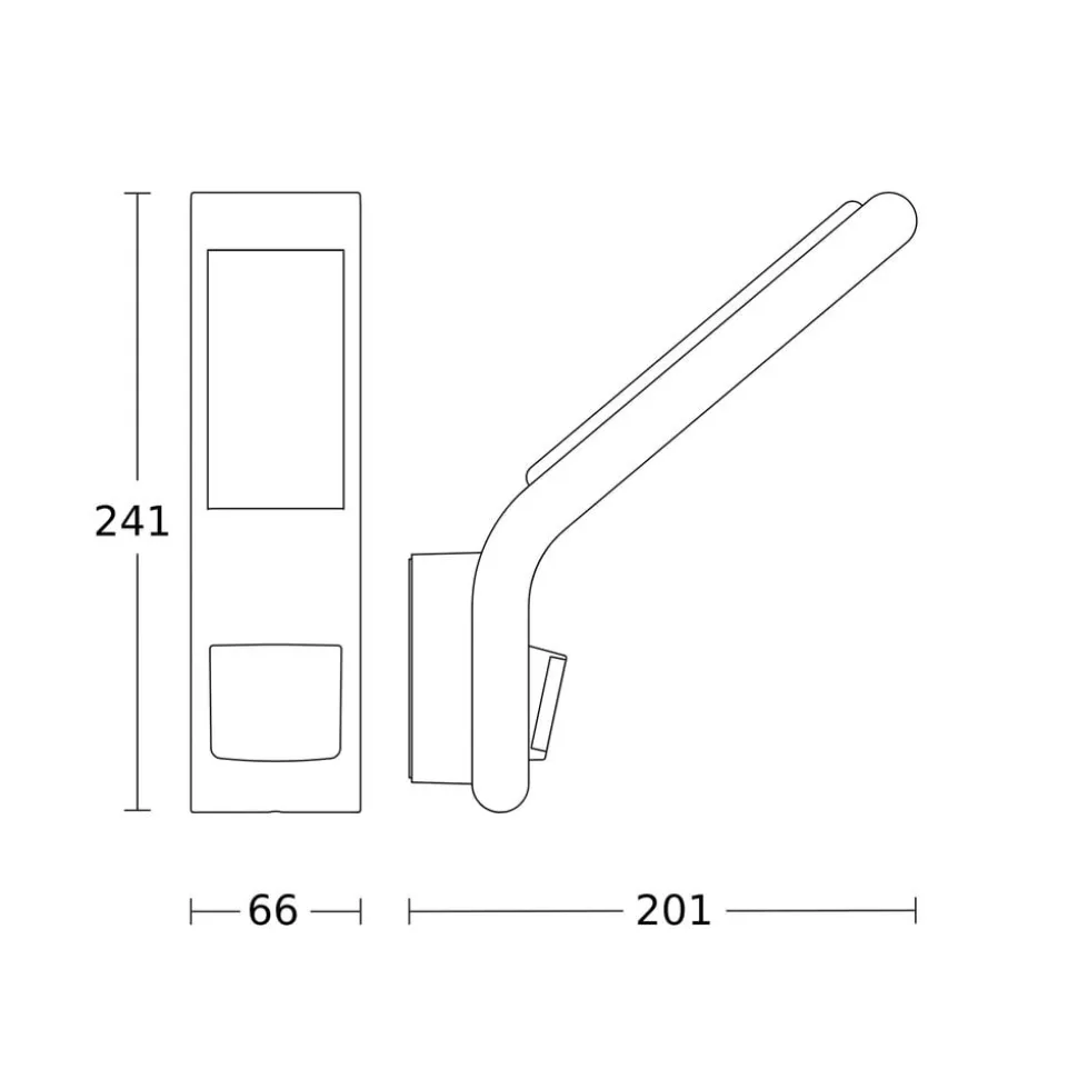 STEINEL XLED slim S udendørs væglampe, antracit