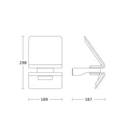 STEINEL XSolar L-S solcelledrevet LED-udendørs væglampe, hvid