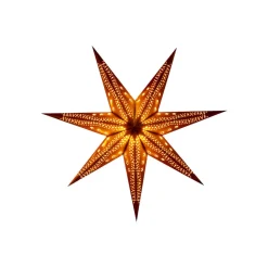 Sterntaler Fløjl papirstjerne, Ø 75 cm gul