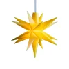 STERNTALER LED-stjerne, gul, Ø 8 cm, 18 takker, IP44 batteri