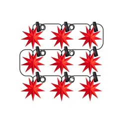 Sterntaler LED-stjernekæde til vindue IP44 rød