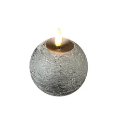 STERNTALER LED-vokslys, sort, højde 9 cm kugle batteri