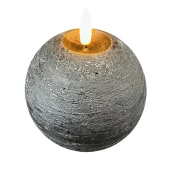 STERNTALER LED-vokslys, sort Højde 11 cm Kugle Batteri