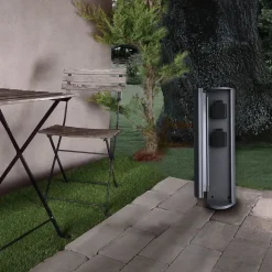 Stikkontaktsøjle med to stikkontakter, IP44