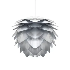 Stålfarvet designer pendellampe Silvia mini