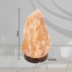 Stone bordlampe, saltkrystal, naturfarvet