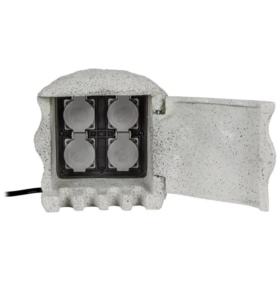 Strømfordeler Piedra i granit look til udendørs