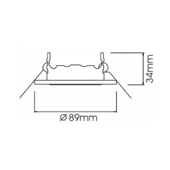 Svingbar lavsp.-mont.ring 68er, børstet kobber