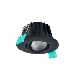 Sylvania indbygningslampe Obico 68, sort, IP65, CCT, dæmpbar