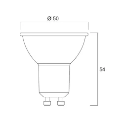 Sylvania LED-reflektorpære GU10 7W 6.500K 36° 620 lm hvid