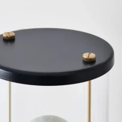 Tala LED-væglampe Muse Portable, IP44, sort, dæmpbar