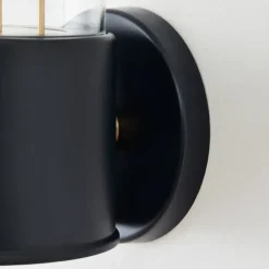 Tala LED-væglampe Muse Portable, IP44, sort, dæmpbar