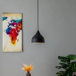 Tattoo 2396 hængelampe, Ø18cm, sort/guld