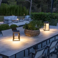 Tecka soldrevet LED-lanterne, bærbar, DuraTek 25cm