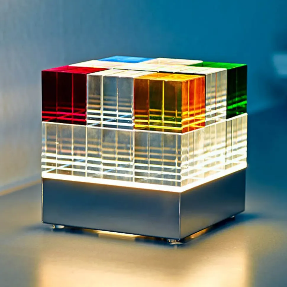 TECNOLUMEN Cubelight Move bordlampe, farverig